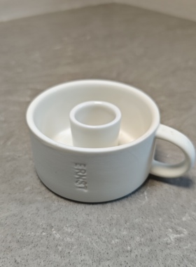 北欧风陶瓷烛台小众香薰蜡烛托外贸孤品