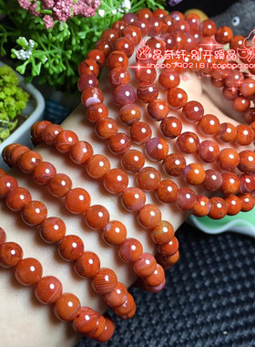 南红玛瑙凉山多圈男女款佛珠项链
