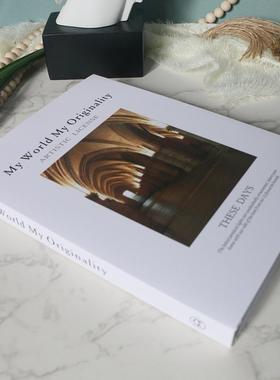 轻奢样板房床头柜沙发边几卫生间茶几香薰云石台灯组合装饰摆件