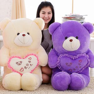 大号可爱毛绒玩具抱抱熊泰迪熊布娃娃公仔抱心熊玩偶生日礼物女生