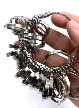 港度戒指圈首饰手指号码婚戒尺寸测量工具男女戒指订制标准手寸环