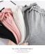 Waffle Pants ແມ່ຍິງ Loose ຂະຫນາດໃຫຍ່ ກາງເກງ Straight Pants 2023 New American Sports Pants Heavy Casual Pants