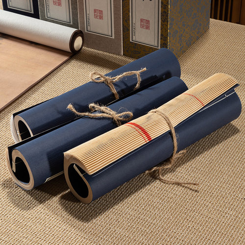 古代书卷古风线装本仿真书中国风装饰新款卷筒名著卷书房复古摆件 - 图1