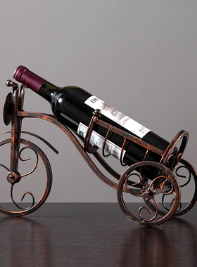 莎芮铁艺红酒架欧式酒柜装饰摆件