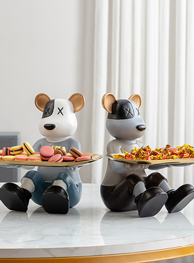 暴力熊钥匙收纳进门口糖果摆件