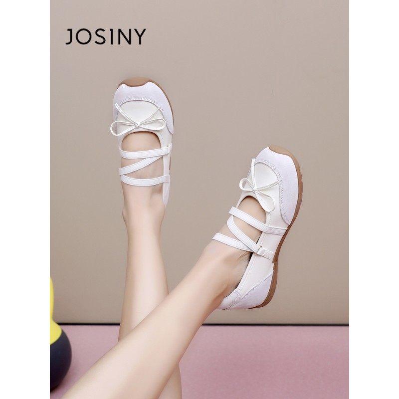 卓诗尼2026春季新款平底玛丽珍鞋时尚舒适芭蕾舞鞋潮流百搭阿甘鞋,淘宝优惠券,粉丝福利购,淘宝优惠卷