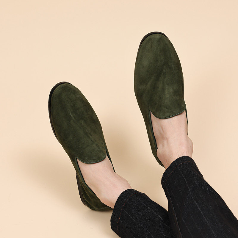 新款高端钱包鞋羊猄皮潮流乐福鞋一脚蹬懒人豆豆鞋软皮休闲男鞋,淘宝优惠券,粉丝福利购,淘宝优惠卷