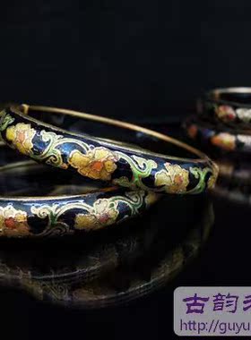 掐丝珐琅景泰蓝开口手镯