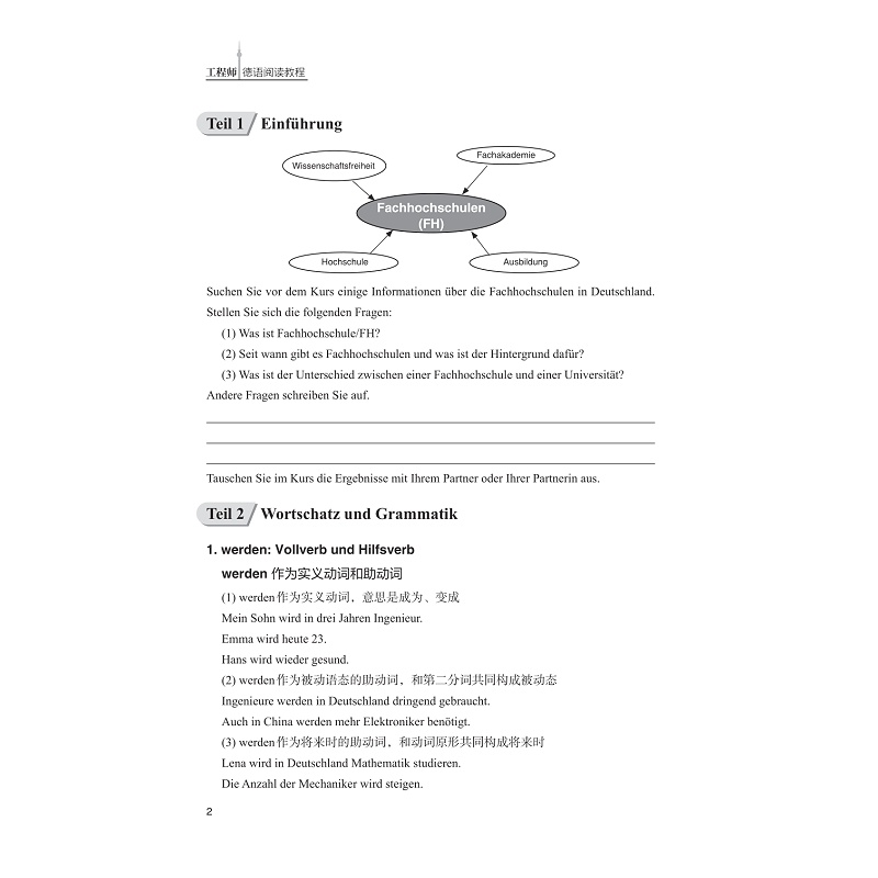 工程师德语阅读教程/高等学校德语专业系列教材/主编 黄扬/副主编 孙昊晨 童伟芳/编者 林凡 朱冠文 段鸿鹏/浙江大学出版社 - 图2