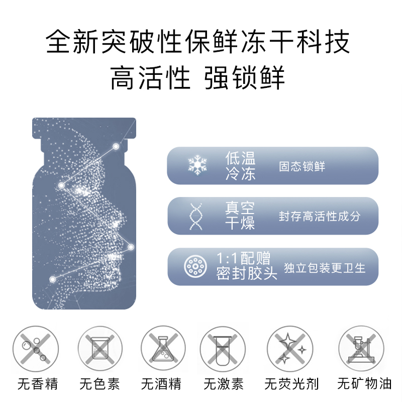 伊肤泉莱菲思冻干粉精华液寡肽修护屏障2组舒缓补水保湿敏肌清爽-图0