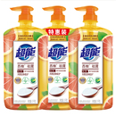 超能洗洁精西柚去腥1kg*3瓶