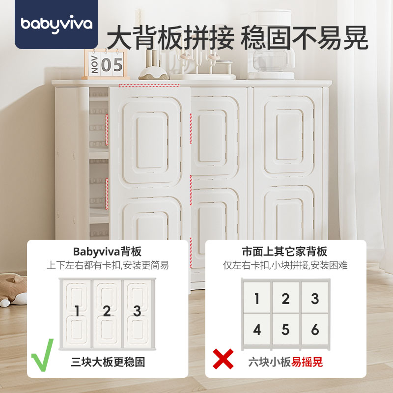 The babyviva feeding table is thick and durable with four-season storage