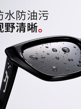 普莱斯复古猫眼偏光防紫外线墨镜