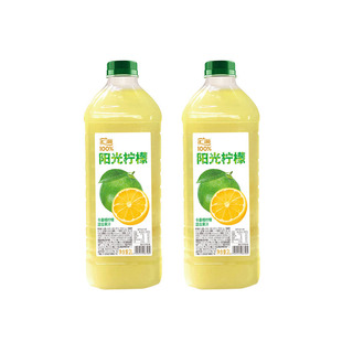 汇源果汁100阳光柠檬混合果汁2L*1瓶