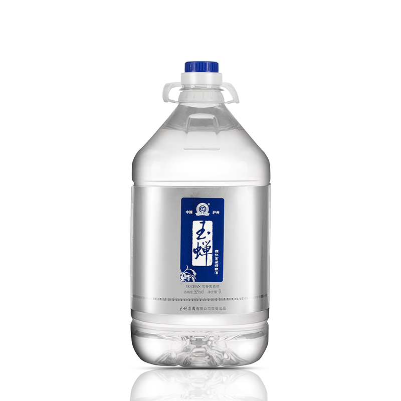玉蝉老酒泸州糯红高粱精酿酒5L*1桶52度浓香型白酒固态发酵