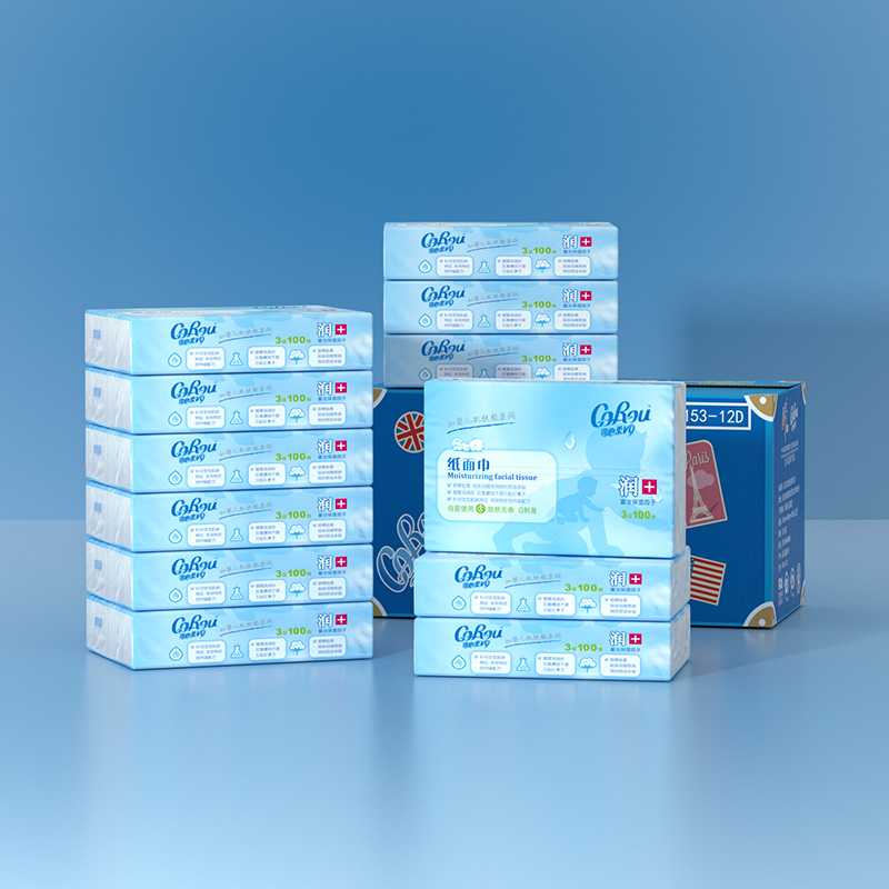 可心柔婴儿保湿柔纸巾100抽12包M码