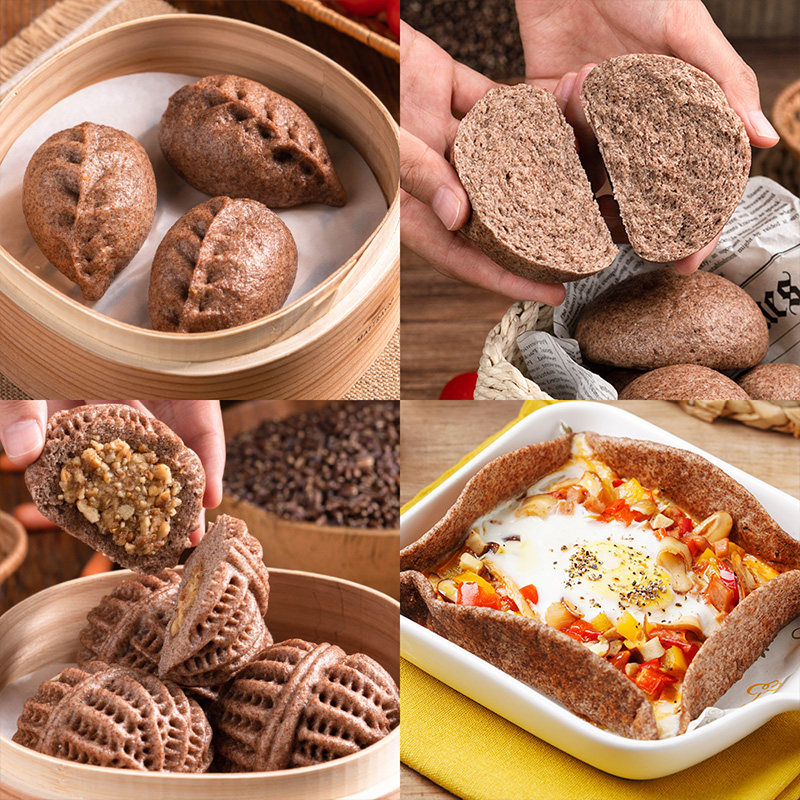 新良黑全麦自发面粉1kg中筋高蛋白真正全谷物高效醒发家用粗杂粮,淘宝优惠券,粉丝福利购,淘宝优惠卷