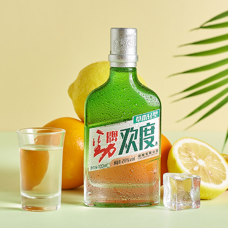 劲牌欢度酒28度低度100ml*1瓶小酒草本轻型口味白酒劲酒送礼酒水