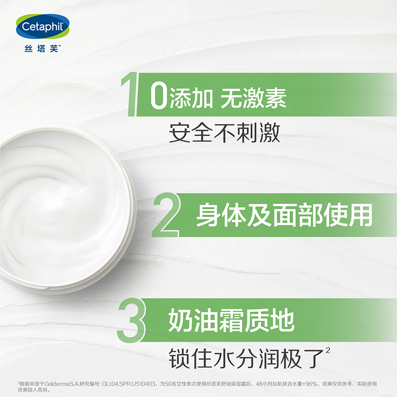 Cetaphil/丝塔芙丝塔芙网红大白罐进口面霜453不含烟酰胺 - 图3