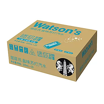 屈臣氏盐味无糖苏打汽水迷你罐[2元优惠券]-寻折猪