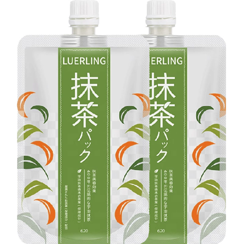 LUERLING宇治抹茶面膜膏体泥膜涂抹酒粕系清洁毛孔控油补水170g*2-图0