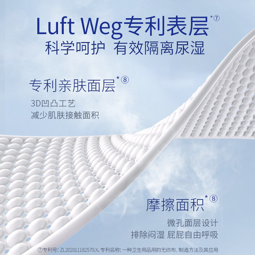 【泛醇精华】露安适日夜微气候婴儿纸尿裤拉拉裤NB-3XL码超薄透气 - 图2