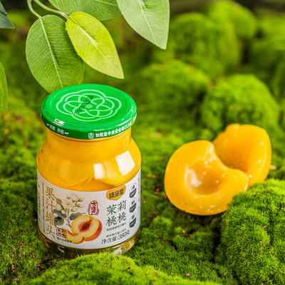味品堂茉莉黄桃水果罐头380g*4罐