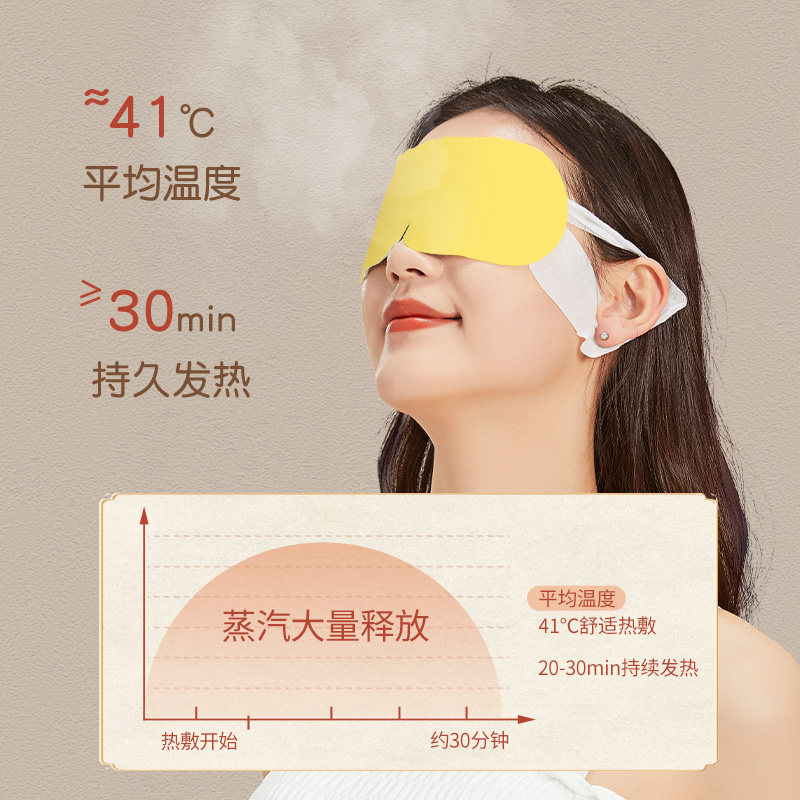 米卡博金银花决明子蒸汽眼罩发热护眼女睡眠学生午休遮光热敷眼罩,淘宝优惠券,粉丝福利购,淘宝优惠卷