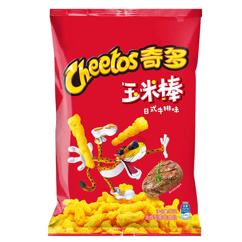 CHEETOS/奇多玉米棒浓郁日式牛排味90g×1袋食品百事乐事零食凑单-图0