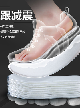 JvBV迪卡侬h900鞋垫全掌zoom气垫