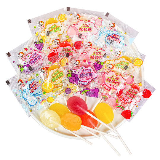 White Rabbit lollipop mixed flavor candy