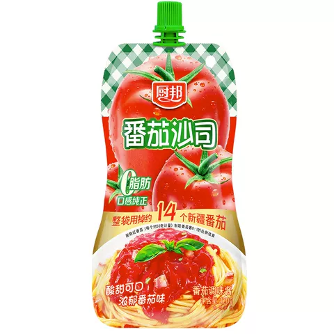 厨邦番茄沙司320g番茄酱酸甜酱意面披萨薯片做饼沙拉酱锁鲜挤袋装 图片 2