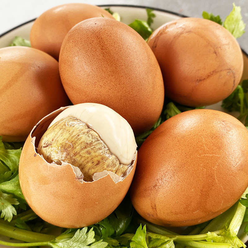 御福缘活珠子10枚新鲜13天鸡胚蛋五香香辣开袋即食熟钢化蛋毛蛋毛 - 图1