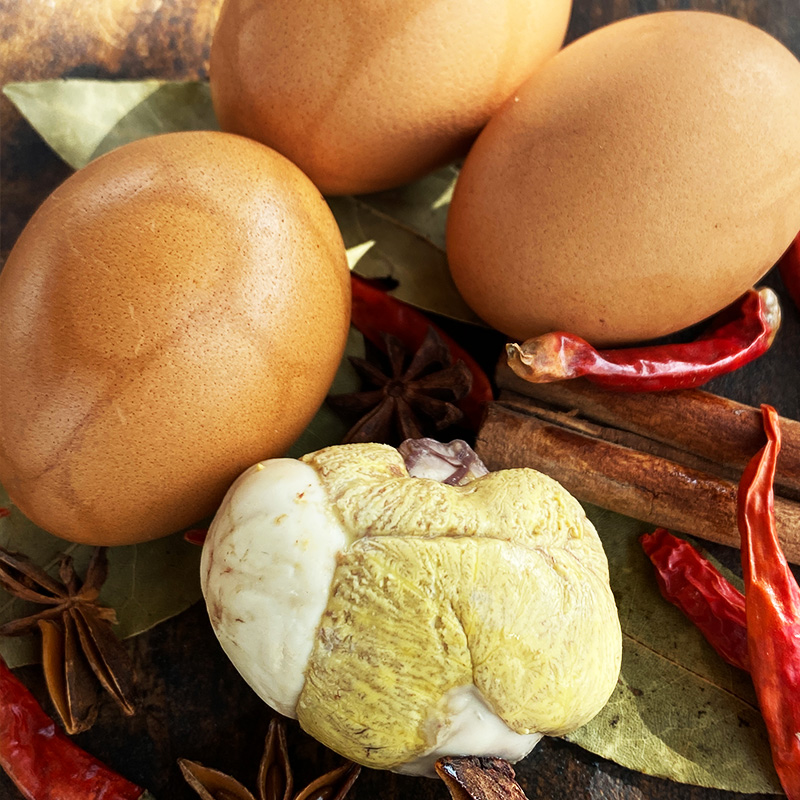 御福缘活珠子10枚新鲜13天鸡胚蛋五香香辣开袋即食熟钢化蛋毛蛋毛 - 图2