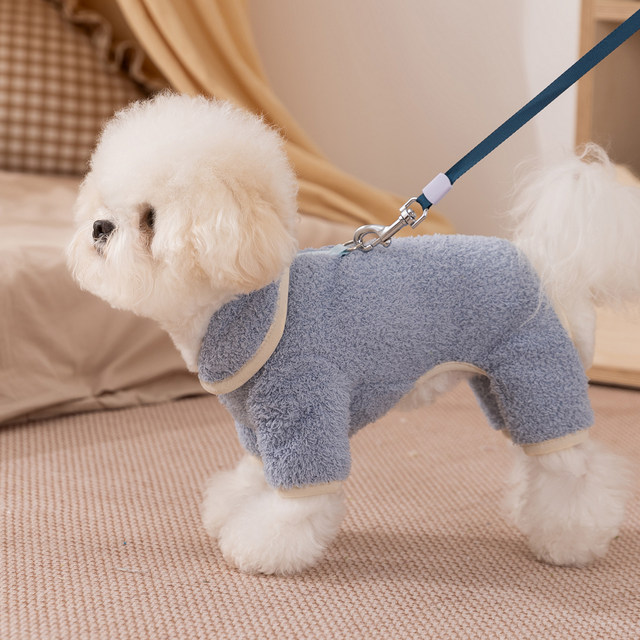 Hippie puppy thickened warm four-legged clothing