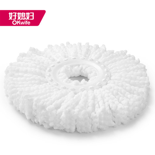 好媳妇旋转拖把头替换头通用家用干湿两用墩布头拖布配件拖头1个 - 图3