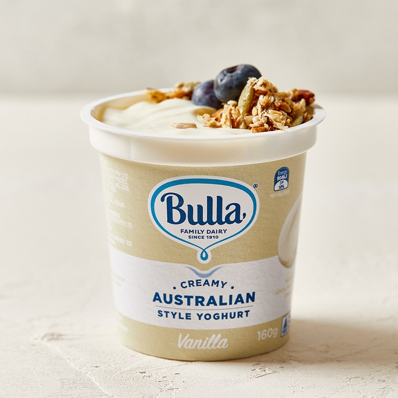 Bulla澳式酸奶原味/香草味/草莓味 160g*3杯澳大利亚进口冷藏酸奶 - 图1