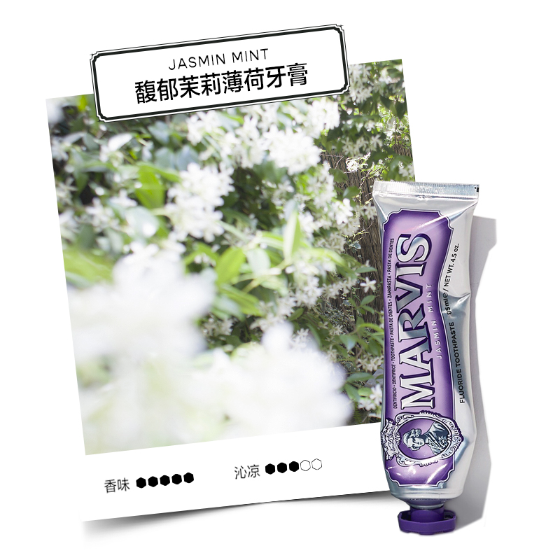 MARVIS玛尔仕意大利进口茉莉85ml薄荷牙膏清新口气 - 图2