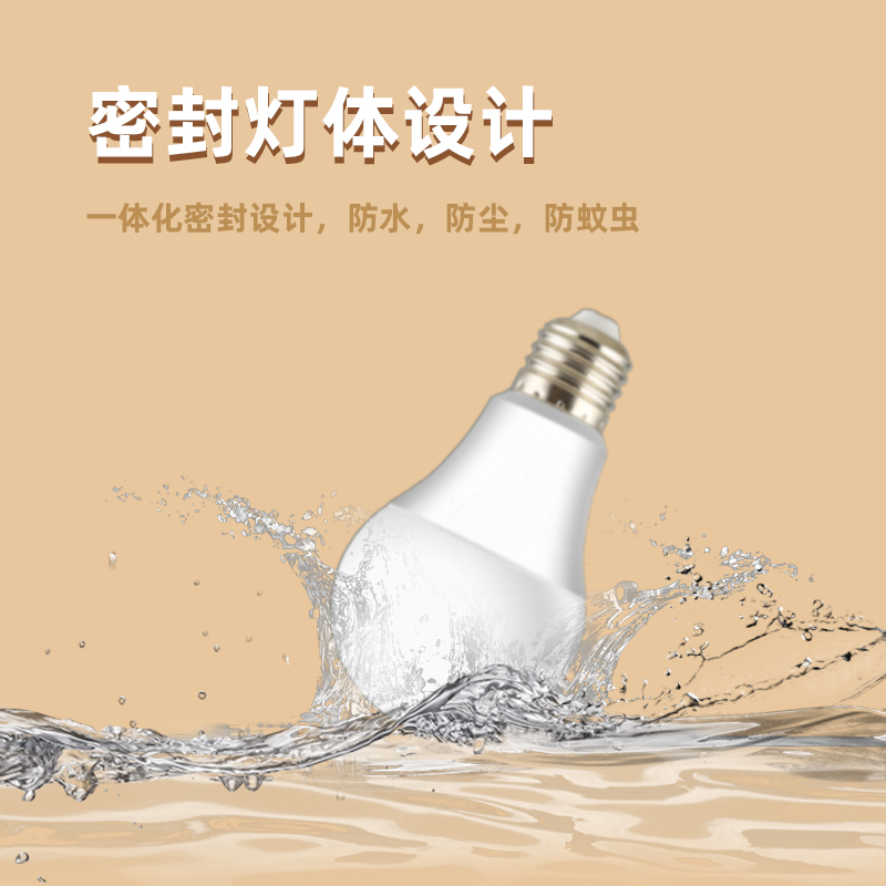 玳瑁led灯泡节能灯家用超亮E27螺口电灯吊灯无频闪球泡灯5w