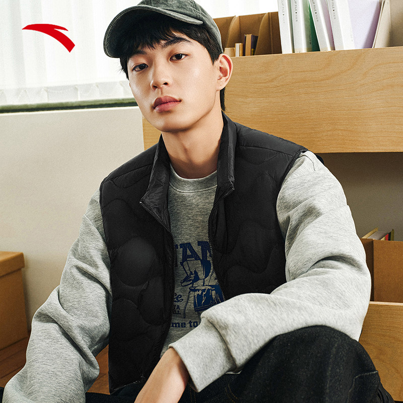 安踏雪壳羽绒丨轻薄羽绒服马甲男女冬季新款户外立领加厚保暖外套,淘宝优惠券,粉丝福利购,淘宝优惠卷