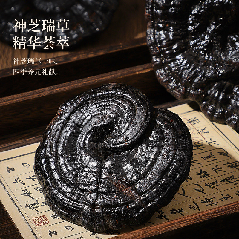 半山农整朵灵芝陈皮鹿茸菇三拼礼盒送礼长辈父母中药材滋补品干货,淘宝优惠券,粉丝福利购,淘宝优惠卷