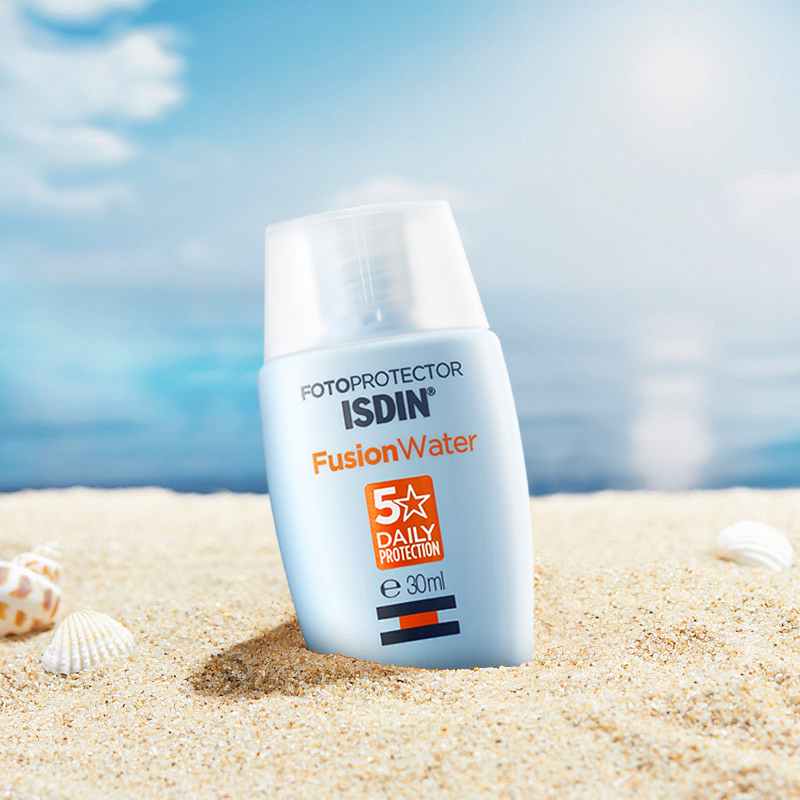 ISDIN怡思丁水感防晒霜30ml清爽隔离防紫外线SPF50 - 图3