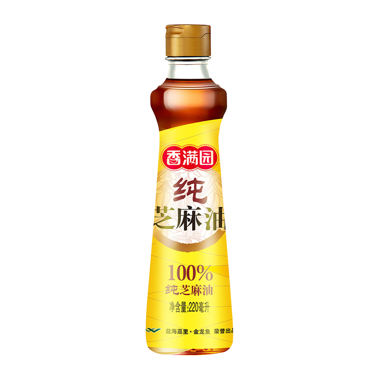 包邮香满园香油纯芝麻油220ml*1瓶调味凉拌菜烹饪火锅厨房调料油 - 图0