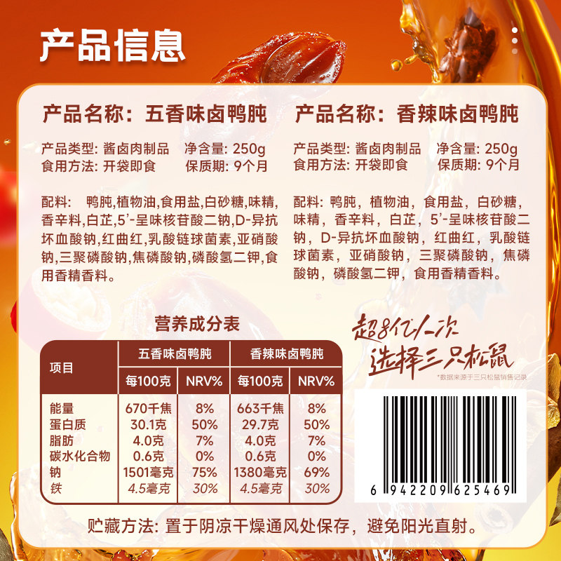 三只松鼠鸭肫鸭胗香辣卤味熟食休闲零食小吃即食小包装,淘宝优惠券,粉丝福利购,淘宝优惠卷