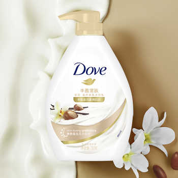 【下拉享补贴】Dove/多芬丰盈宠肤乳木果香草沐浴乳沐浴露730g实付23.6元到手包邮