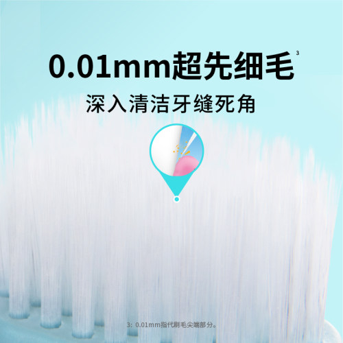（颜色随机发）惠百施绒感超高密软毛宽头清洁口腔专用家庭装牙刷 - 图2