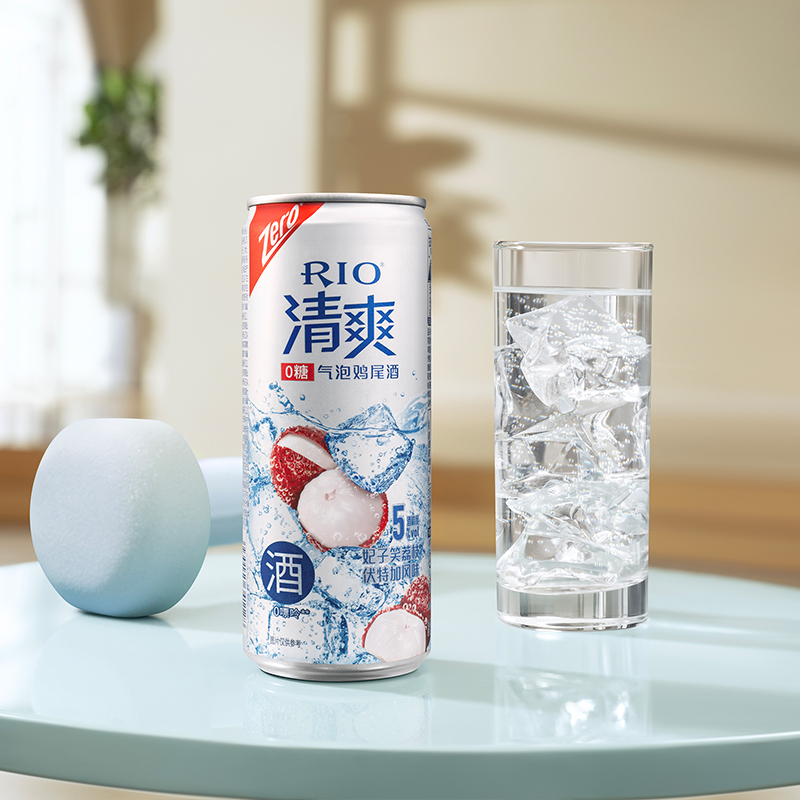 RIO/锐澳洋酒清爽零糖330ML*6罐预调鸡尾酒荔枝&葡萄2口味