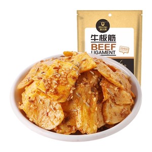 科尔沁牛板筋烧烤味内蒙古特产休闲零食小吃即食解馋香辣牛蹄筋