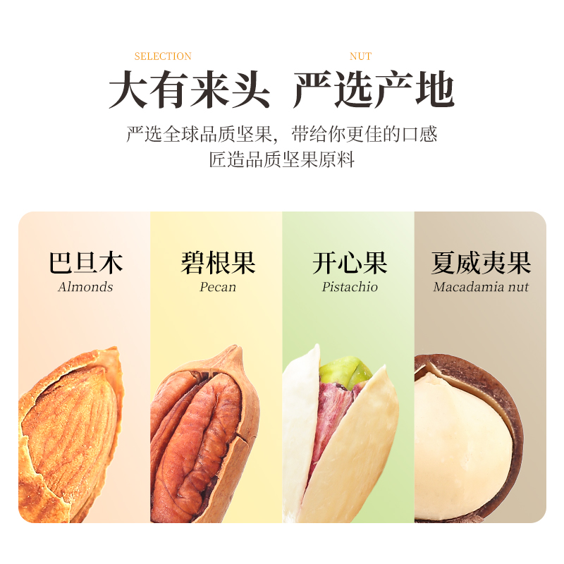 蜜禾过节坚果礼盒组合过节开心果干果仁送礼品包长辈亲戚孕妇零食 - 图2