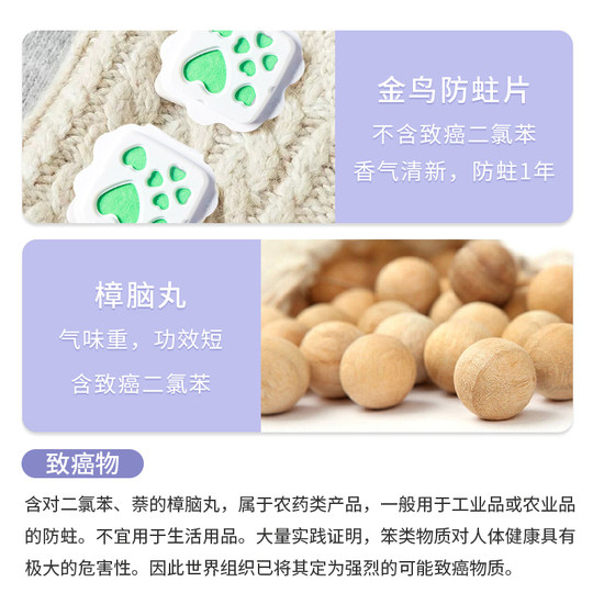 Golden Bird unscented, mildew-proof and moth-proof 8 tablets are valid for one year